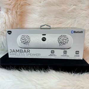 iHip White Jambar Wireless Speaker